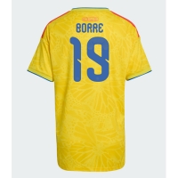 Camiseta Colombia Rafael Santos Borre #19 Primera Equipación Replica Mundial 2026 para mujer mangas cortas